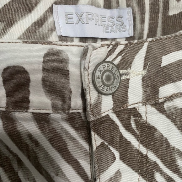 Women Denim Micro Short S Palms Tan Cream Low Rise Denim Jeans Short - Picture 6 of 14